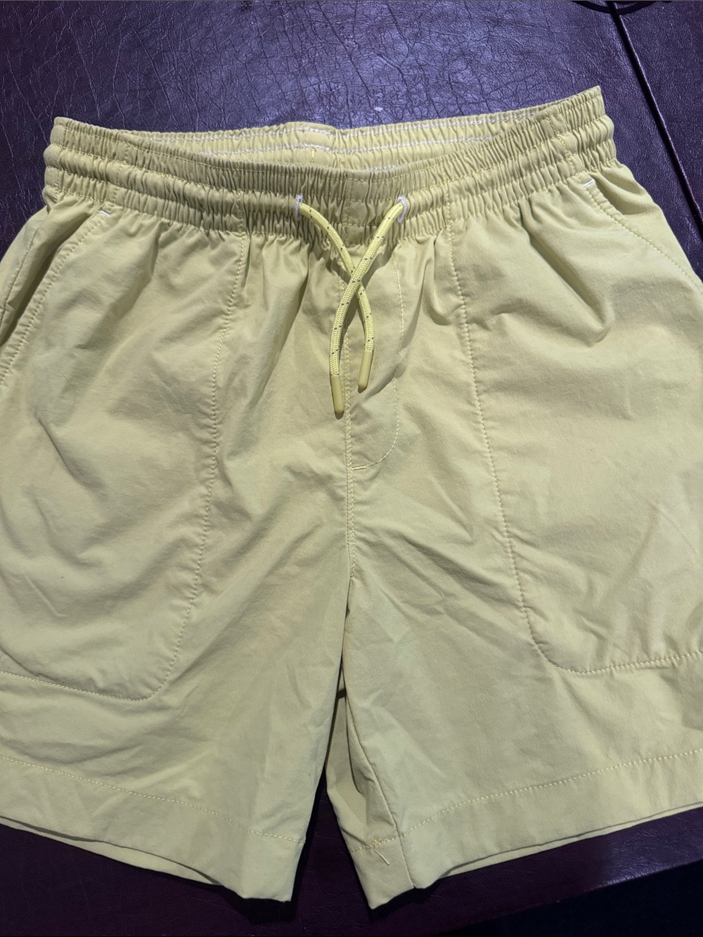 Crewcuts Pale Yellow Drawstring Swim Shorts